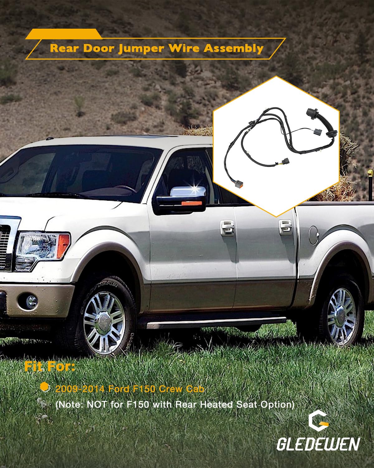 Gledewen OEM replacement harness 9L3Z-14631-CAA ensures precise fit and durability.