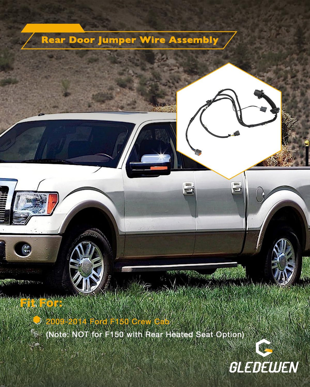 Gledewen OEM replacement harness 9L3Z-14631-CAA ensures precise fit and durability.