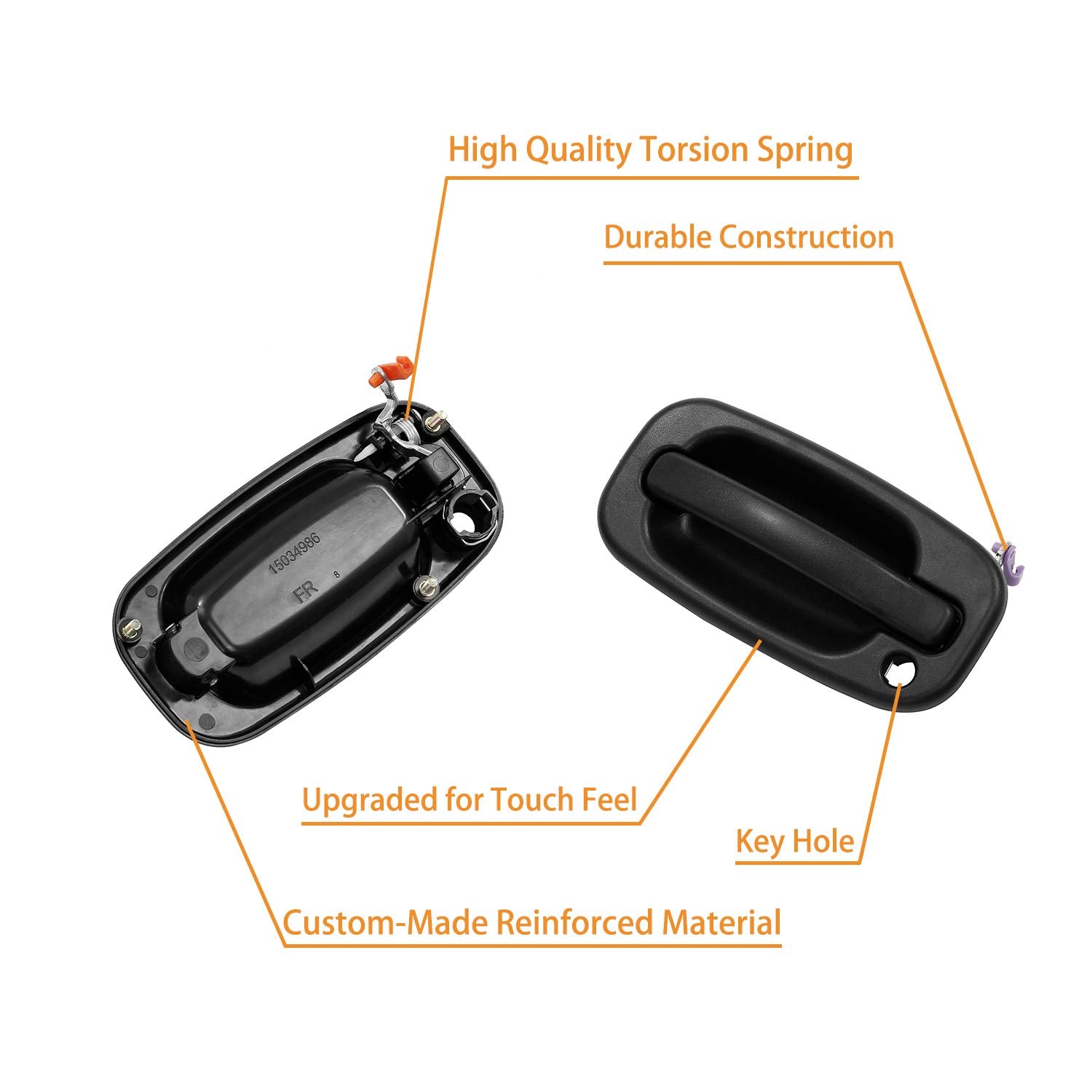 Gledewen rear-left exterior door handle, reliable replacement part
