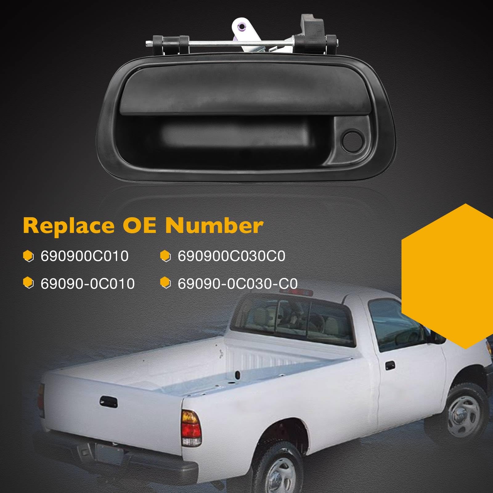 Gledewen tailgate handle replacement process detailed.