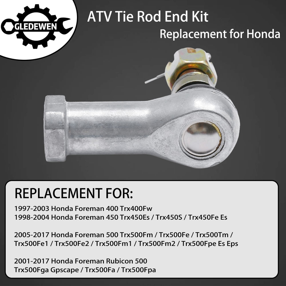 Gledewen ball joint closeup on Tie Rod End Kit, durable materials for long-lasting performance