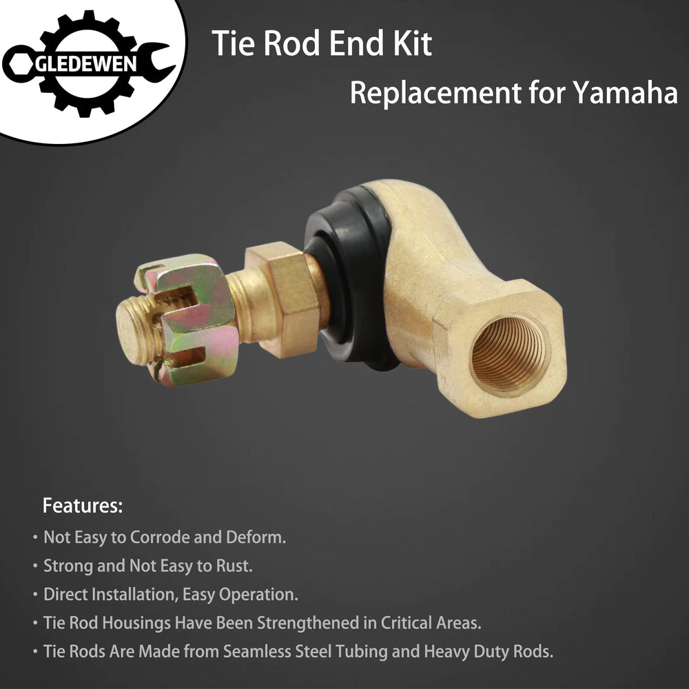 Gledewen installation-ready tie rod kit demonstrates a simple ~15-minute replacement.