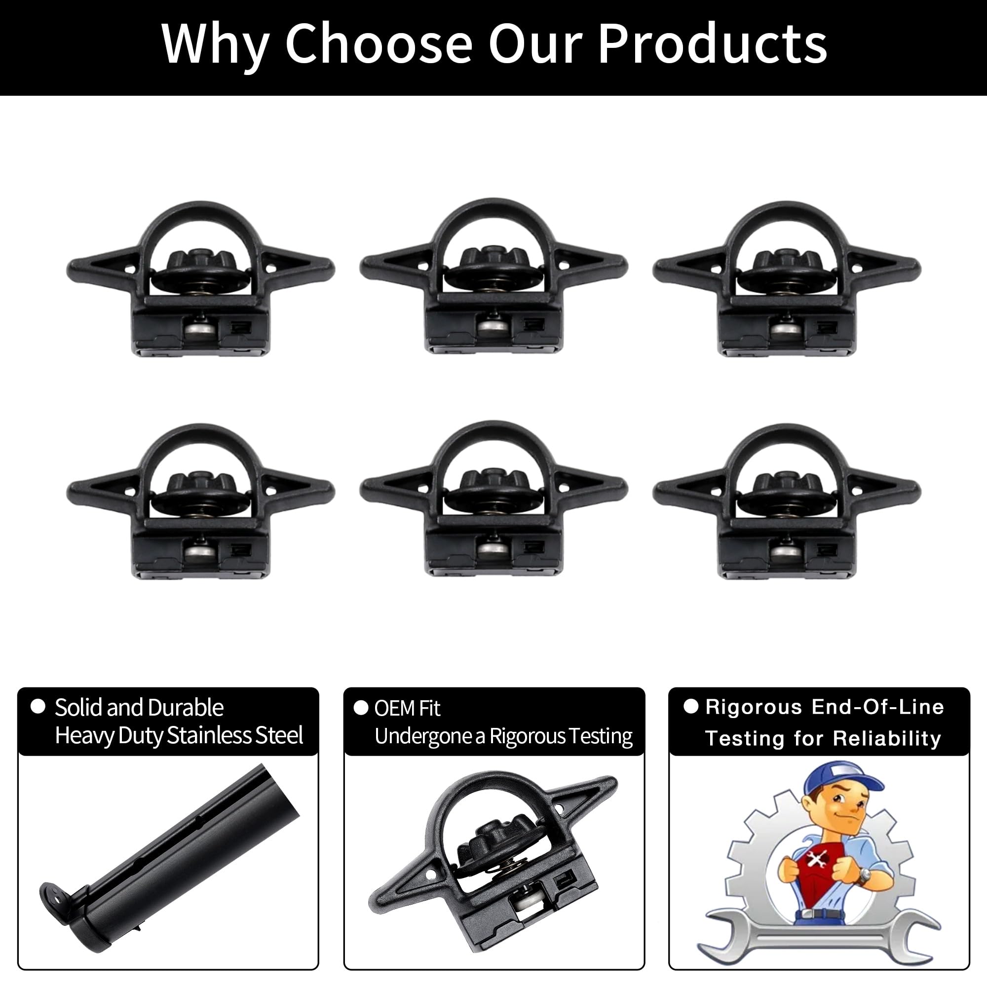 Gledewen screws and bolts ensure quick, tool-friendly installation