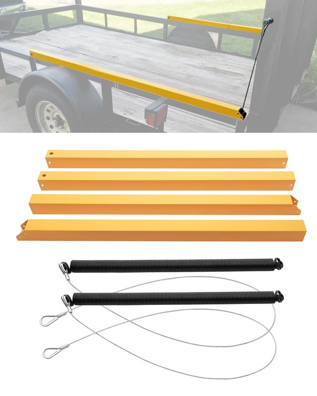 Gledewen trailer tailgate lift system easing loading on a utility trailer