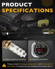 Gledewen upstream/downstream oxygen sensor 2pcs for Ford Escape supports efficient combustion.