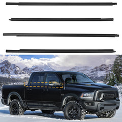 Gledewen weatherstrip window seal belt on driver side showing a snug, waterproof fit