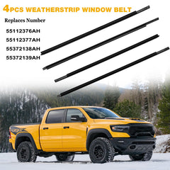 Gledewen rear left weatherstrip seal providing interior dryness protection