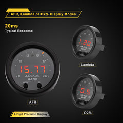 Gledewen wideband LSU4.9 sensor installed for fast, precise fuel ratio feedback