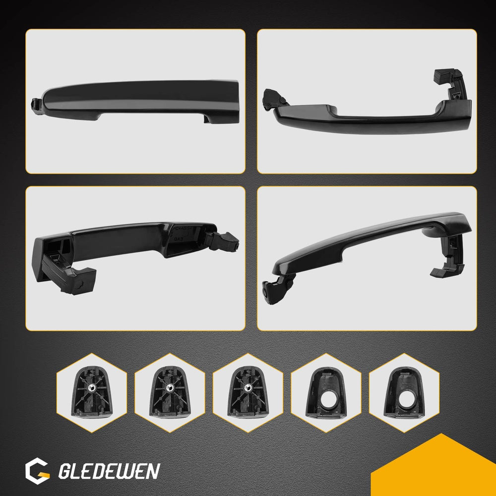 Gledewen passenger-side door handle for Camry 2002-2006, precise alignment.