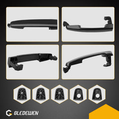 Gledewen passenger-side door handle for Camry 2002-2006, precise alignment.