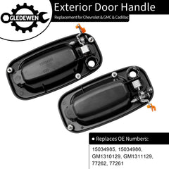Gledewen chrome lever door handle with black housing for durable finish