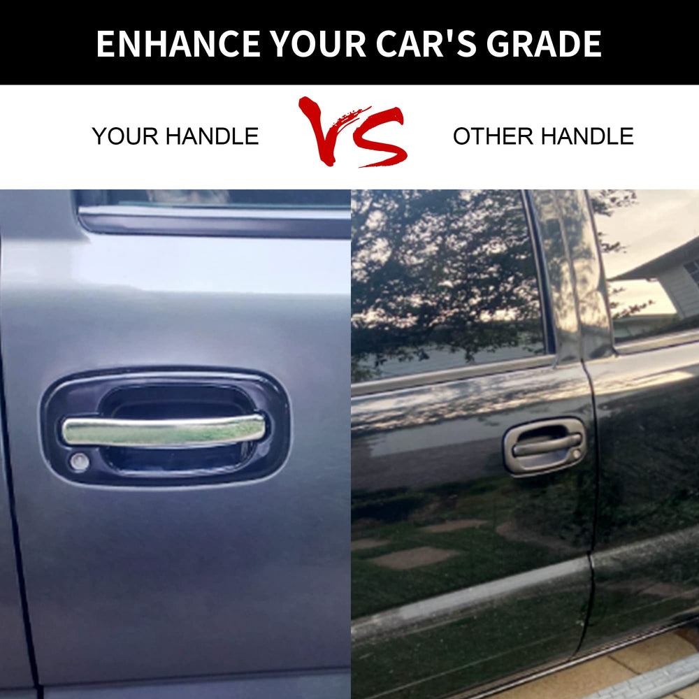 Gledewen chrome plating detail on exterior handles for enhanced gloss