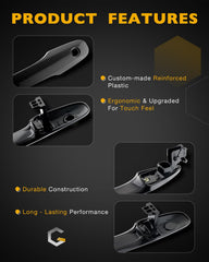 Gledewen exterior door handle rear right Camry supports easy entry