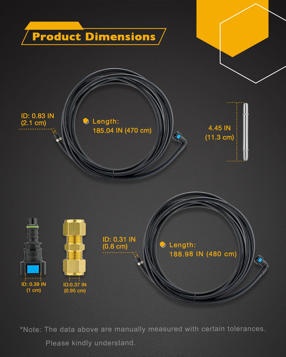 Gledewen plastic quick connectors enable secure, seamless installation.