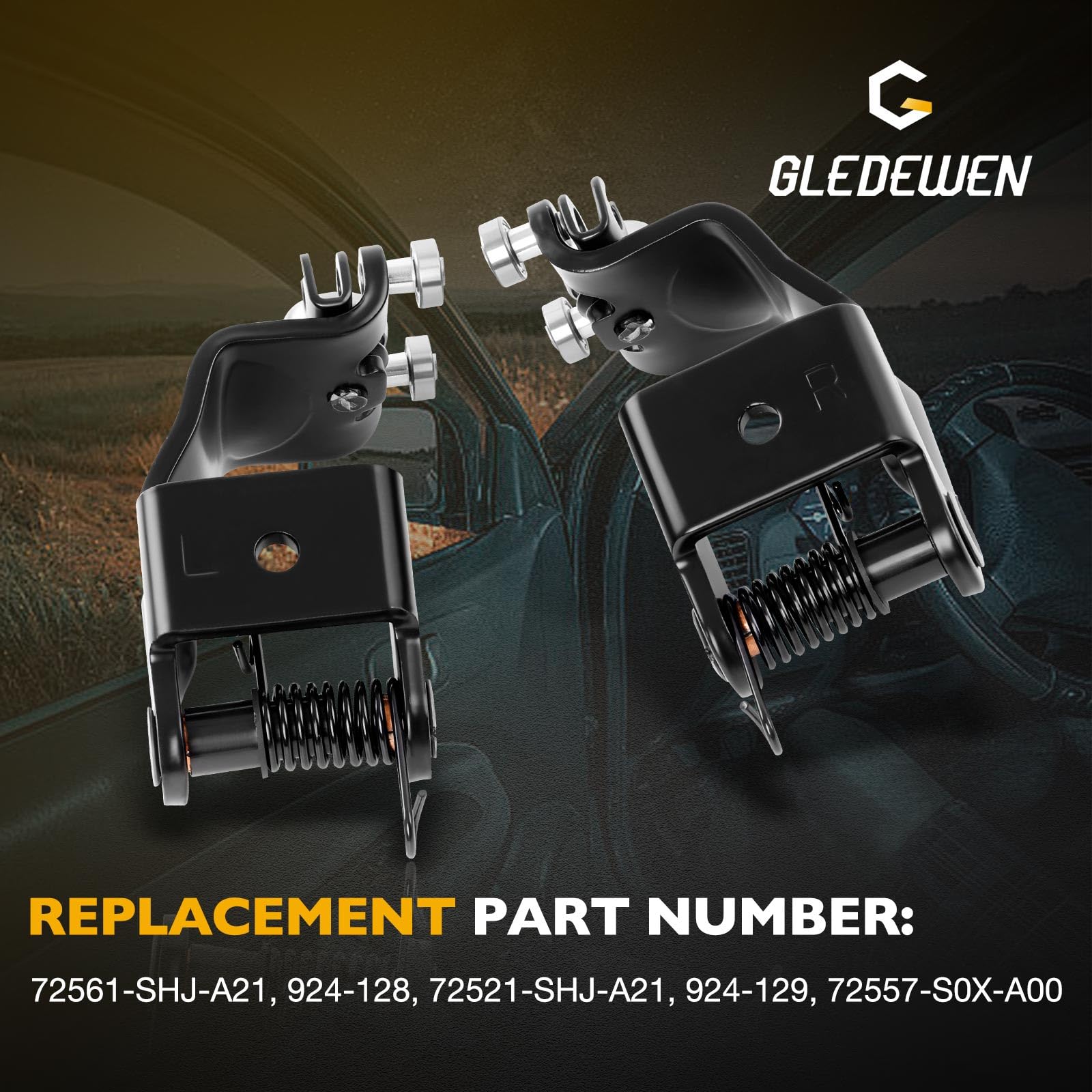 Gledewen sliding door roller pair side view emphasizes stability and fit.