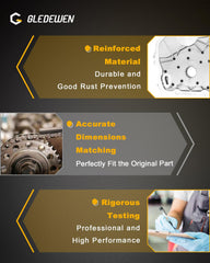 Gledewen upper timing chain guide ensures stable guidance