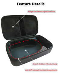 Durable interior with mesh pocket storage for tidy accessories.