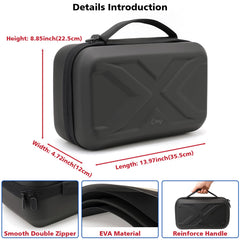 Weatherproof zippers and wipe clean surface protect the case
