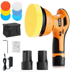 GLEX cordless polisher in main view emphasizing portability for on-site detailing