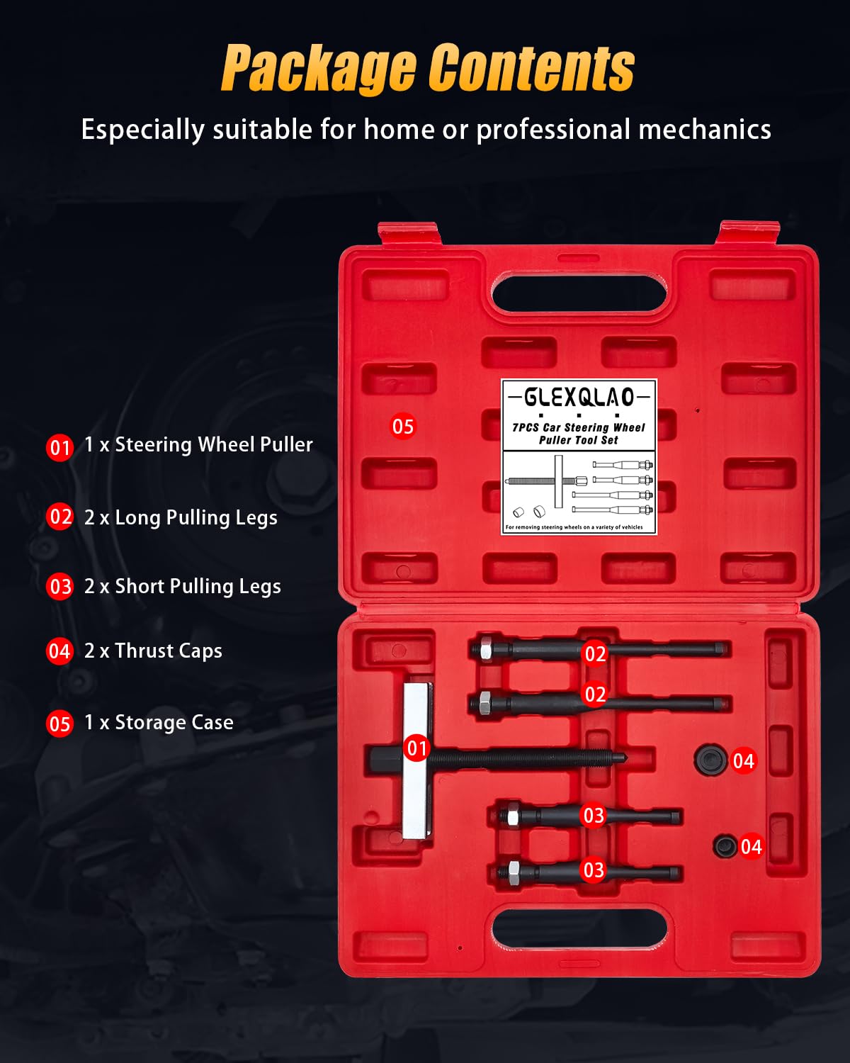 GLEXQLAO complete kit with case for professional-grade reliability