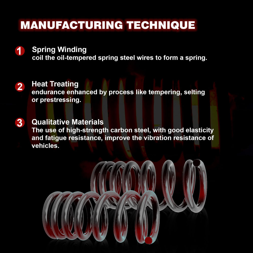 Gleyi rear heavy-duty coil spring for VW Eos enhances rear-end ride comfort