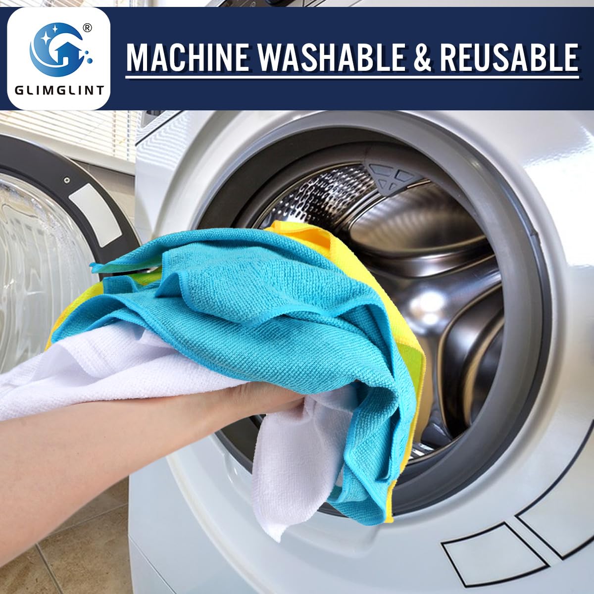 GLIMGLINT versatile towels fold compactly for storage and quick tasks.