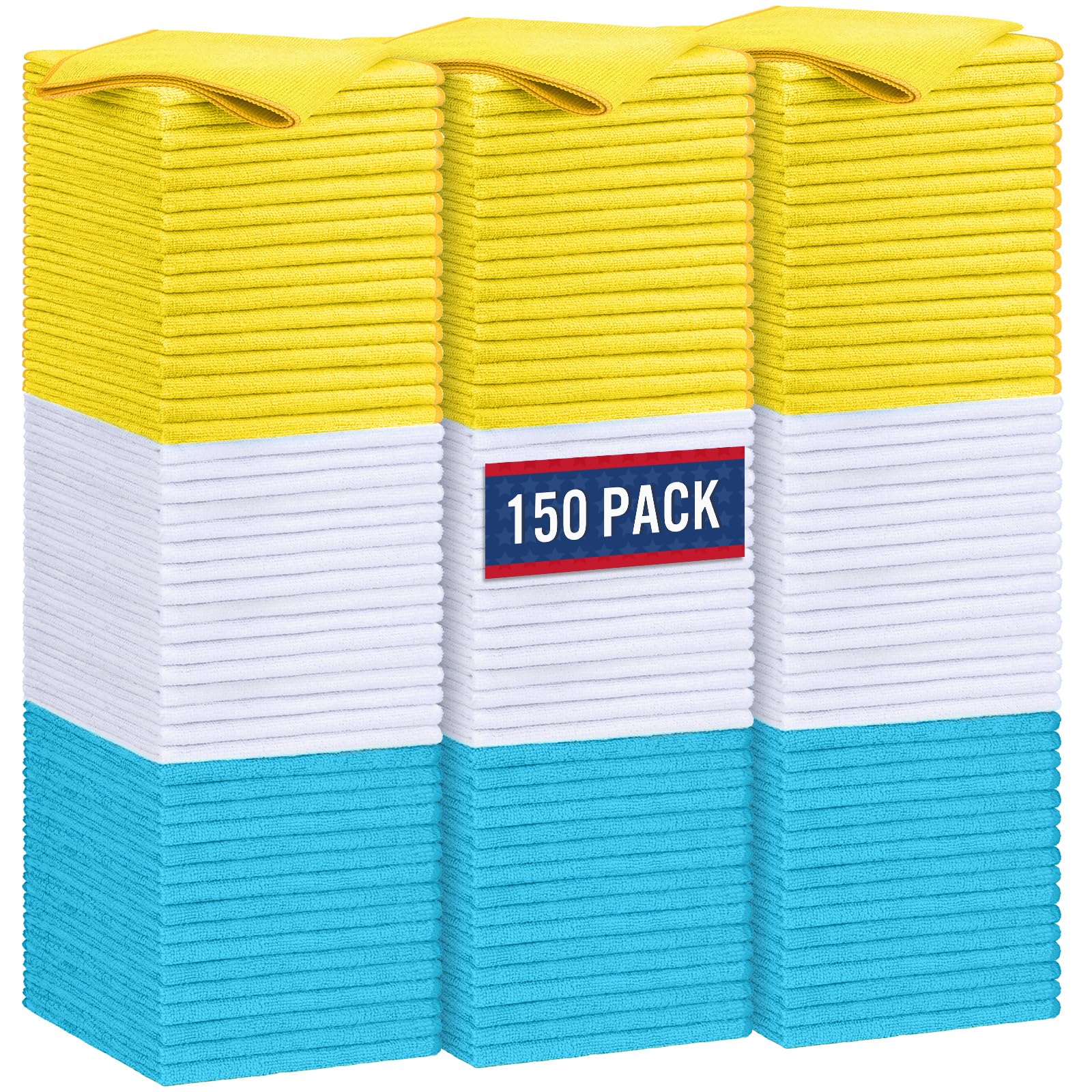 GLIMGLINT microfiber cleaning cloth 14x12 for streak-free kitchen and glass surfaces.