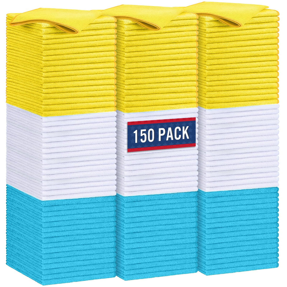GLIMGLINT microfiber cleaning cloth 14x12 for streak-free kitchen and glass surfaces.