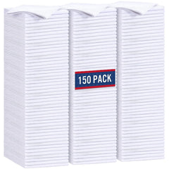 GLIMGLINT white microfiber cloth for kitchen counters; highly absorbent and lint-free for quick, streak-free wipes.