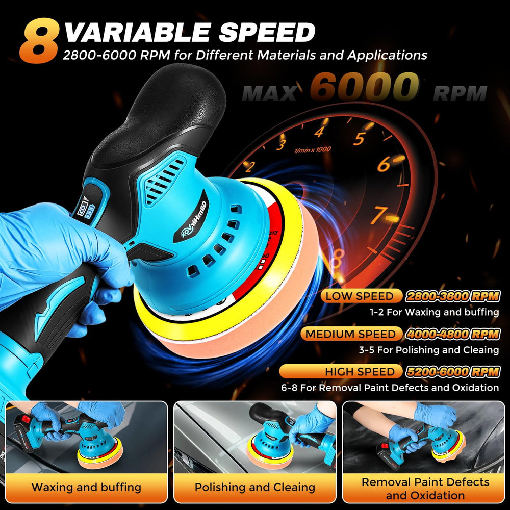 GlimHirVox ergonomic lightweight design reduces fatigue during long polishing jobs