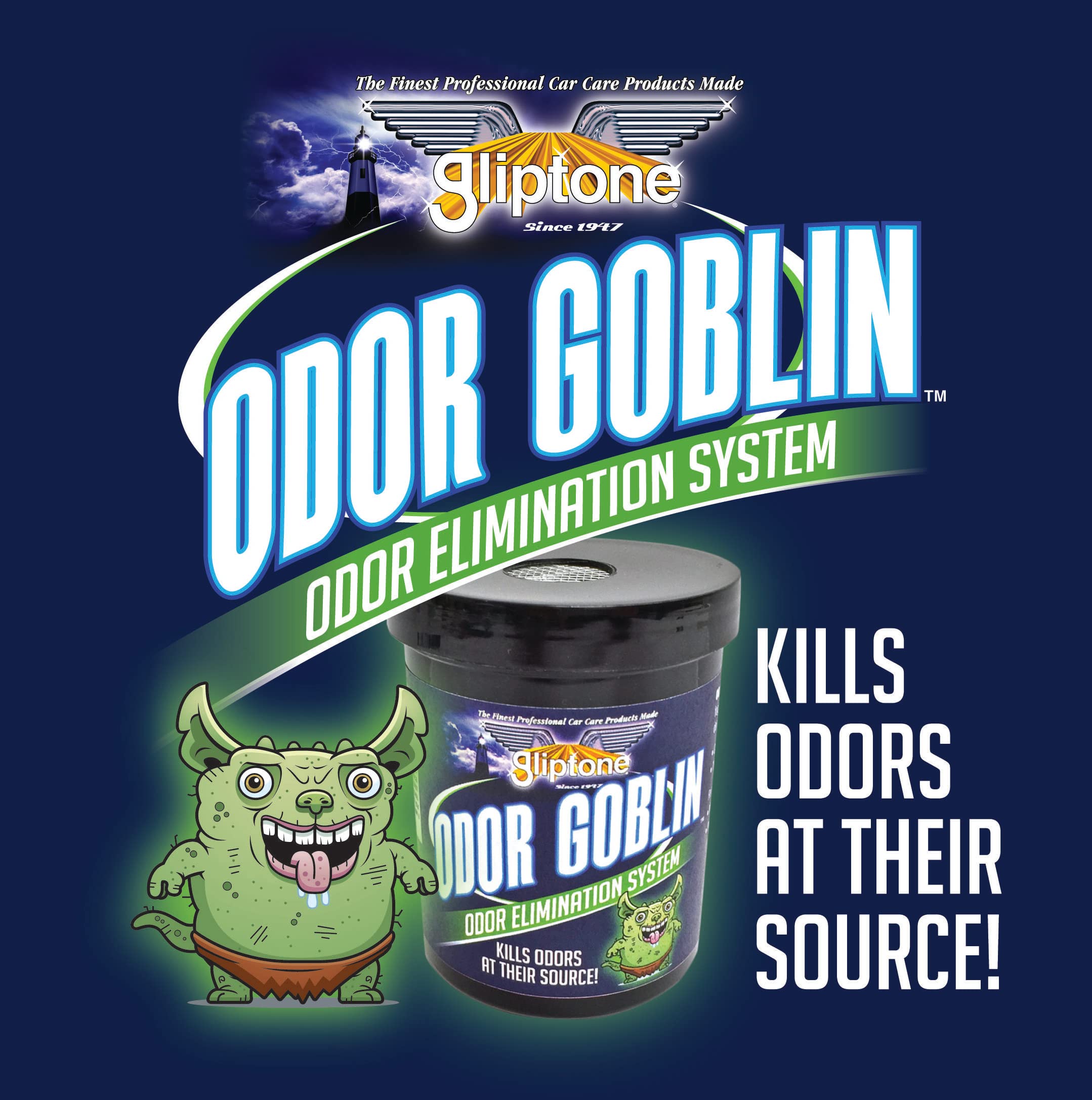 Gliptone Odor Goblin fogger RV interior removes camping odors