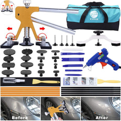 GLISTON 45pcs dent repair kit full set for versatile auto dent removal on metal panels.
