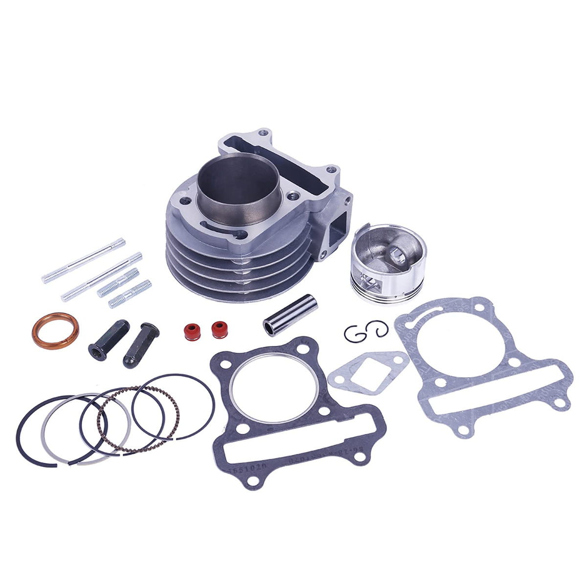 Glixal ATMT1-008 cylinder kit front view, 47mm bore for Gy6 scooters, enhanced power potential