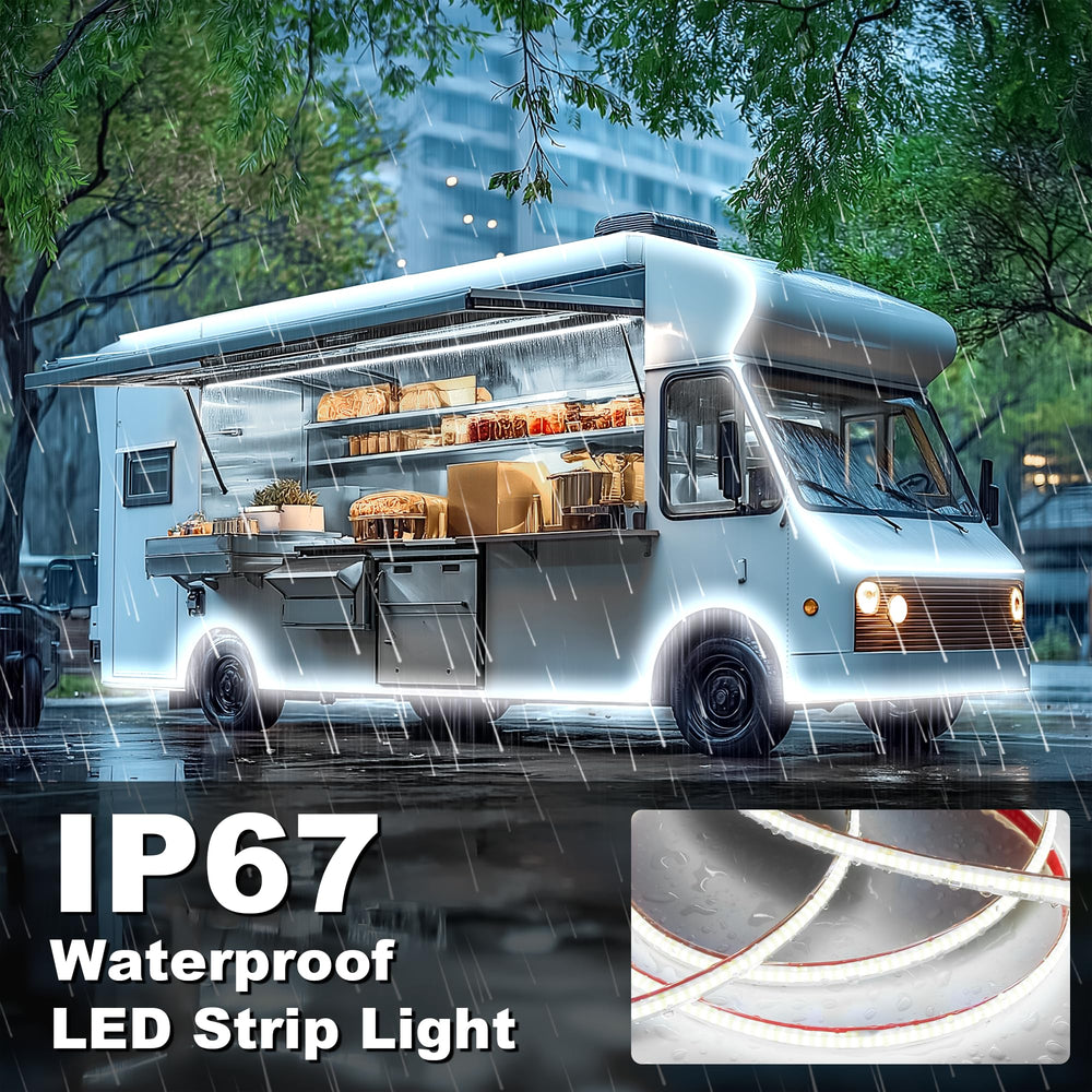 Gliztech waterproof silicone LED strip stands up to rain and sun