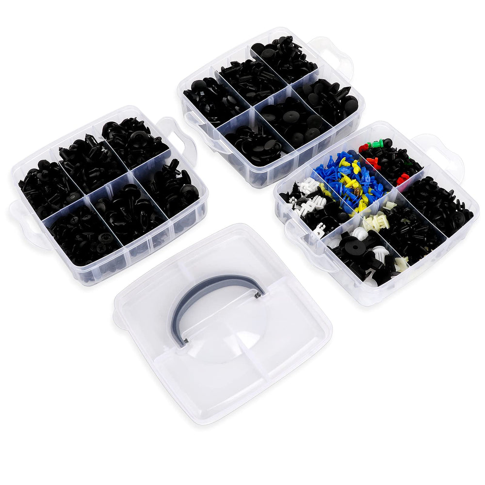 GLK durable nylon fasteners for engine bay and splash shields.