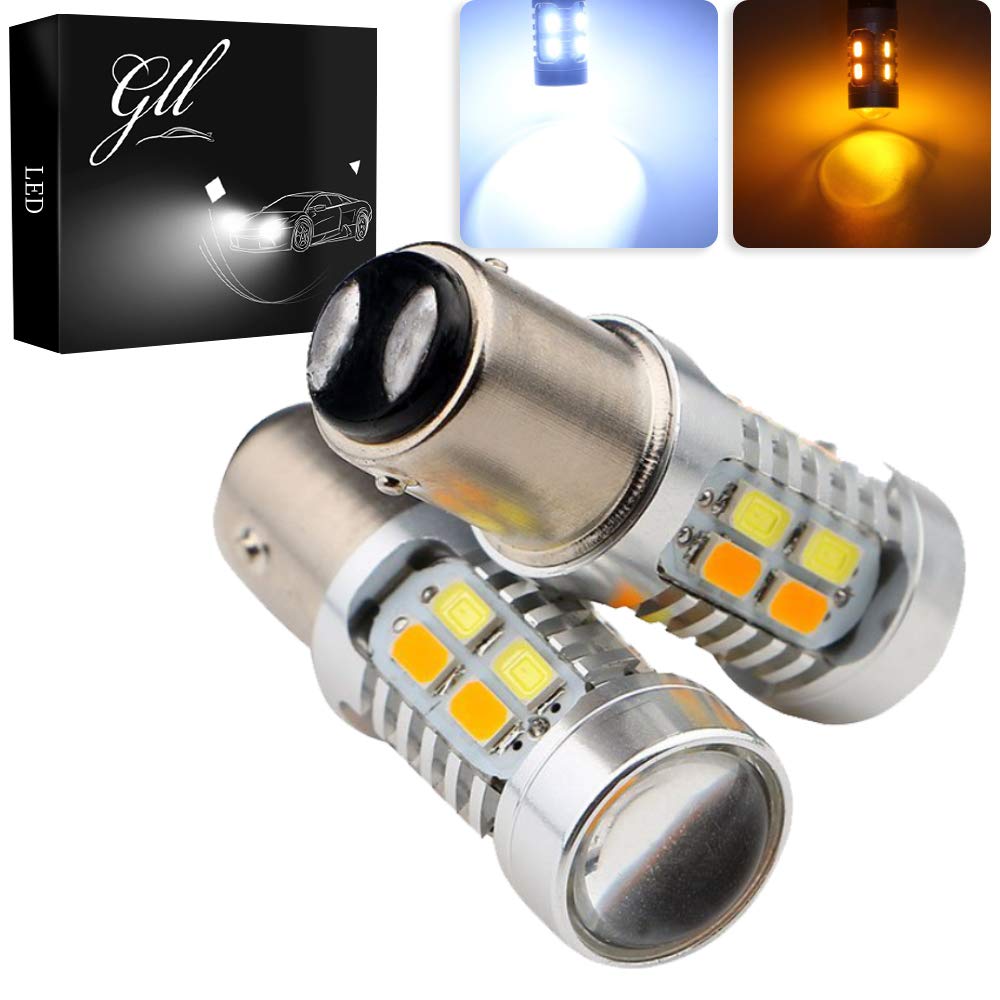 GLL 1157 BAY15D switchback bulb with amber and white LEDs for bright front signaling.