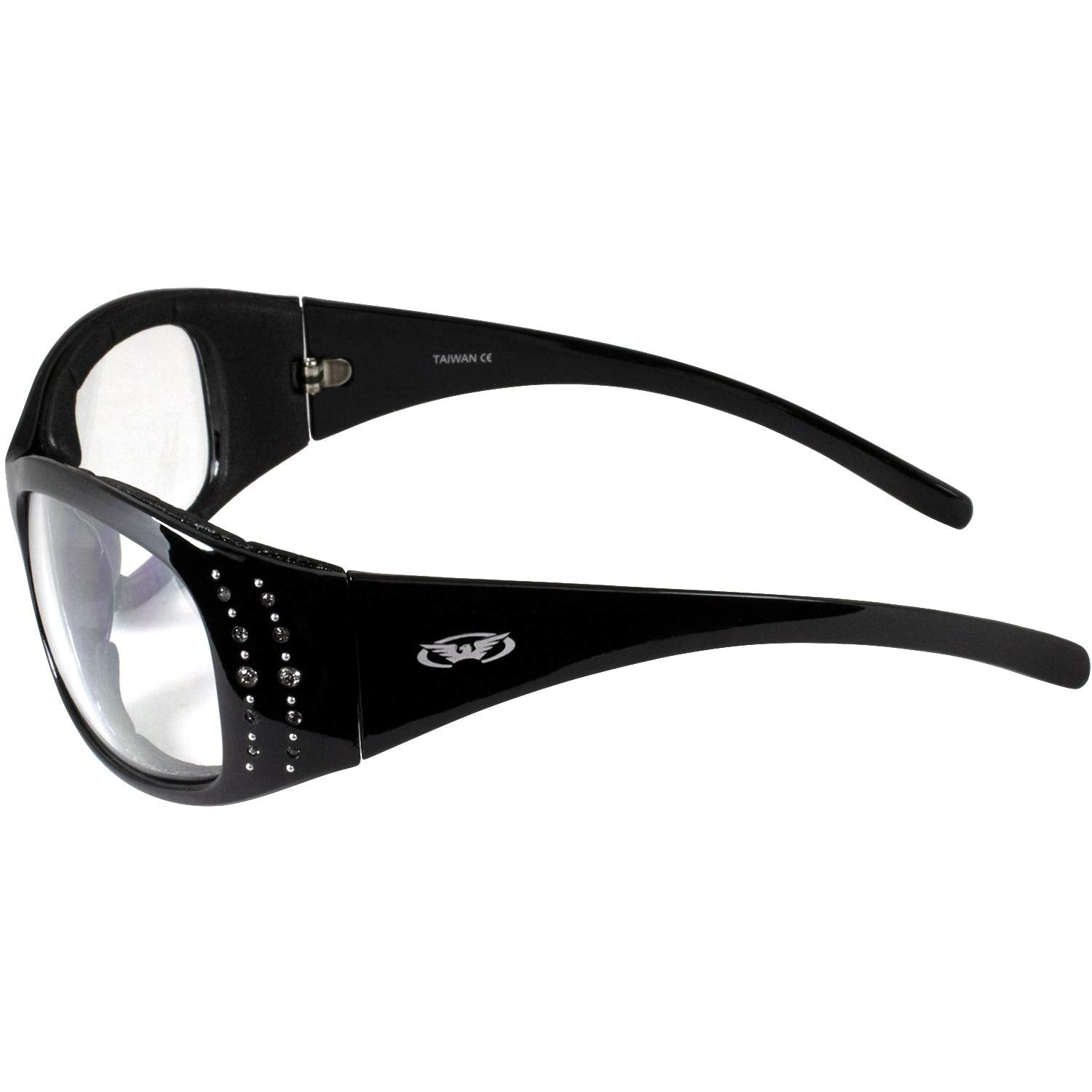 Global Vision Marilyn 2 Plus EVA foam padding aiding wind protection during rides.