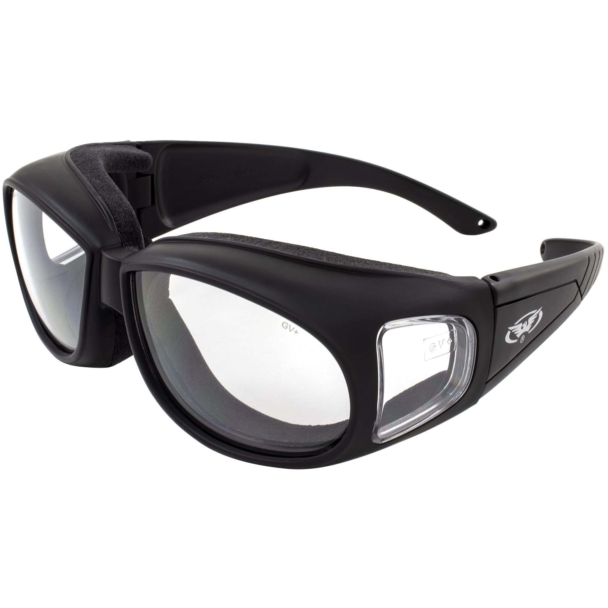 Global Vision Outfitter over-prescription glasses provide a comfortable fit over eyewear for riding.