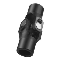 GLOCRORET three-fourth round smooth U-joint left view showing compact, precise alignment.