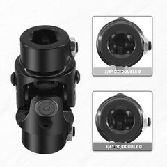 GLOCRORET U-Joint showing 35 degree flexibility in angle