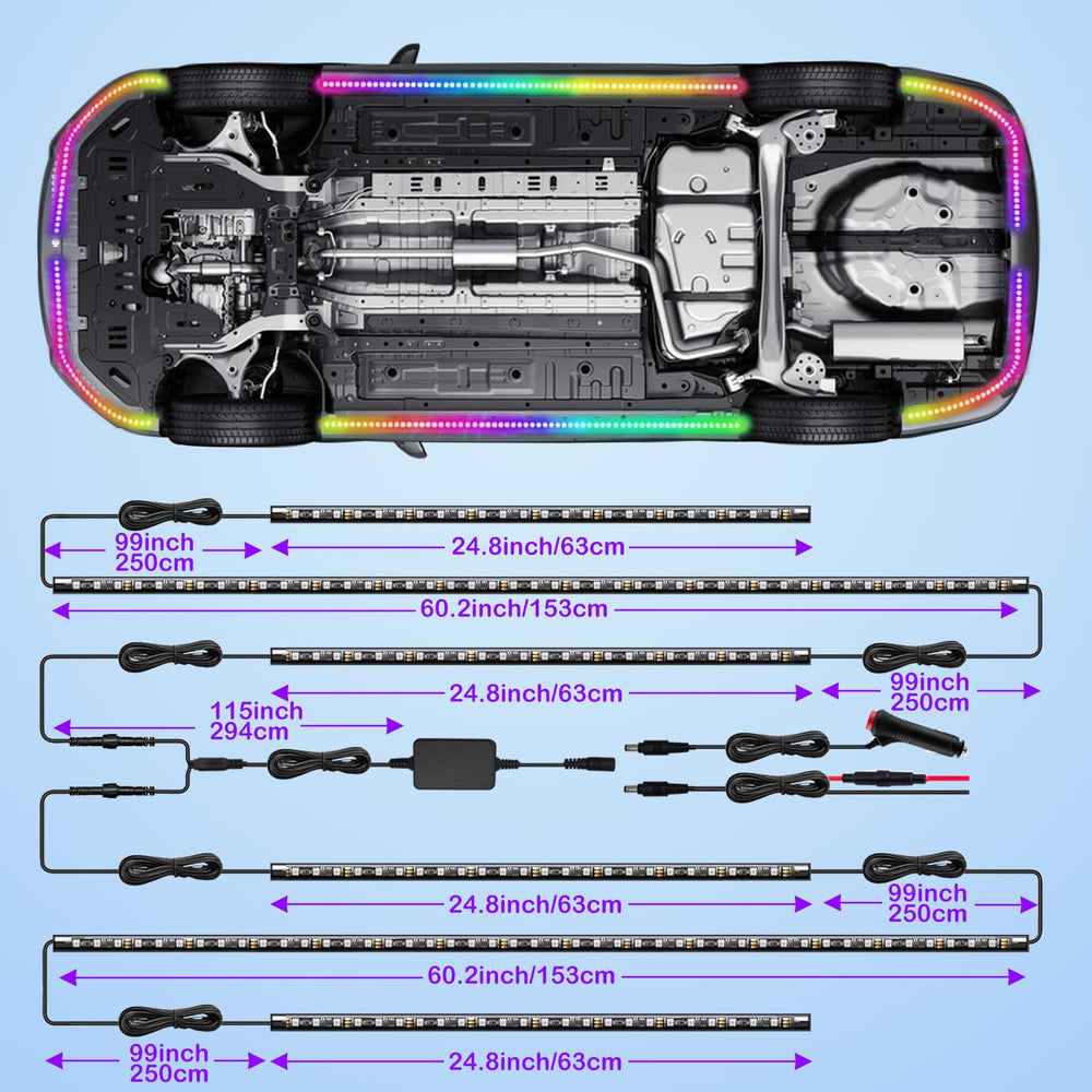 Glowlendra IP67 waterproof underglow for year-round durability