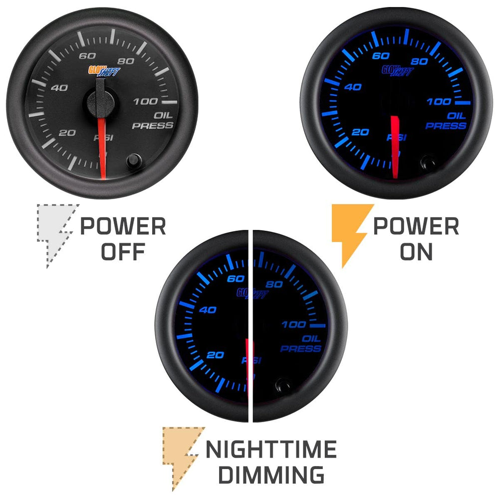 GlowShift dimmer wire connected to headlight switch for brightness control