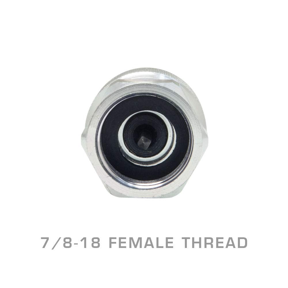 GlowShift adapter showing 7/8-18 thread connection for GM and Mopar compatibility.