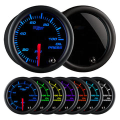 GlowShift tinted 7-color gauge face with tinted lens offers easy readability day and night.