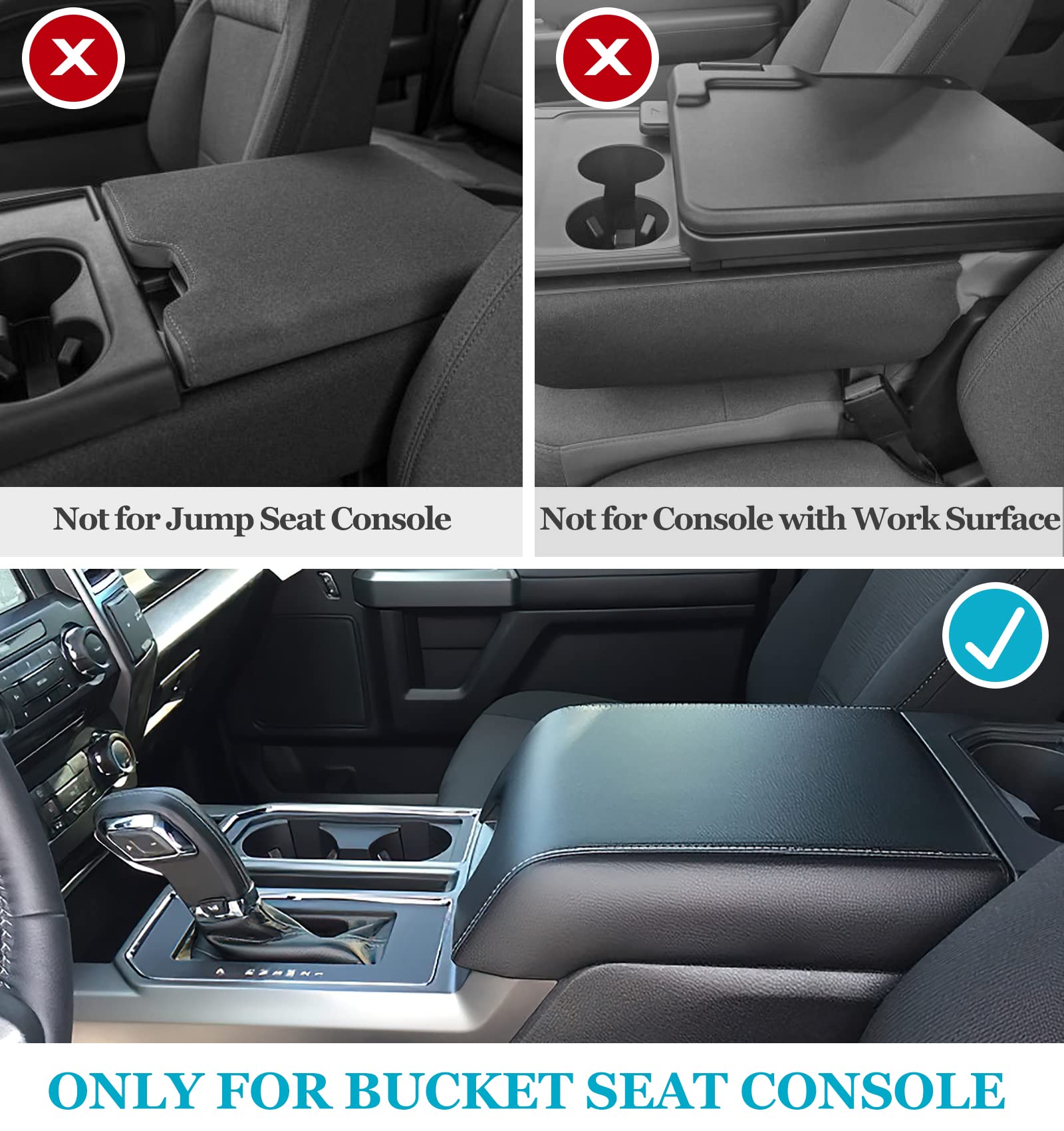 GLOYLEIX F-series console cover guards interior against wear