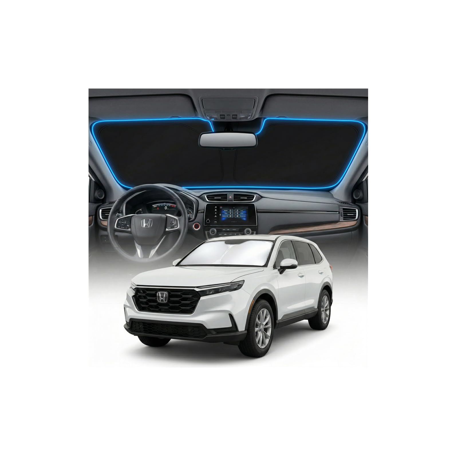 GLSBRCAO Honda CR-V sun shade cover provides precise fit and heat reduction.