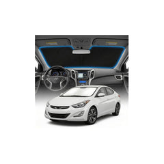 GLSBRCAO Hyundai Elantra sunshade front view reduces glare and heat for a cooler drive.