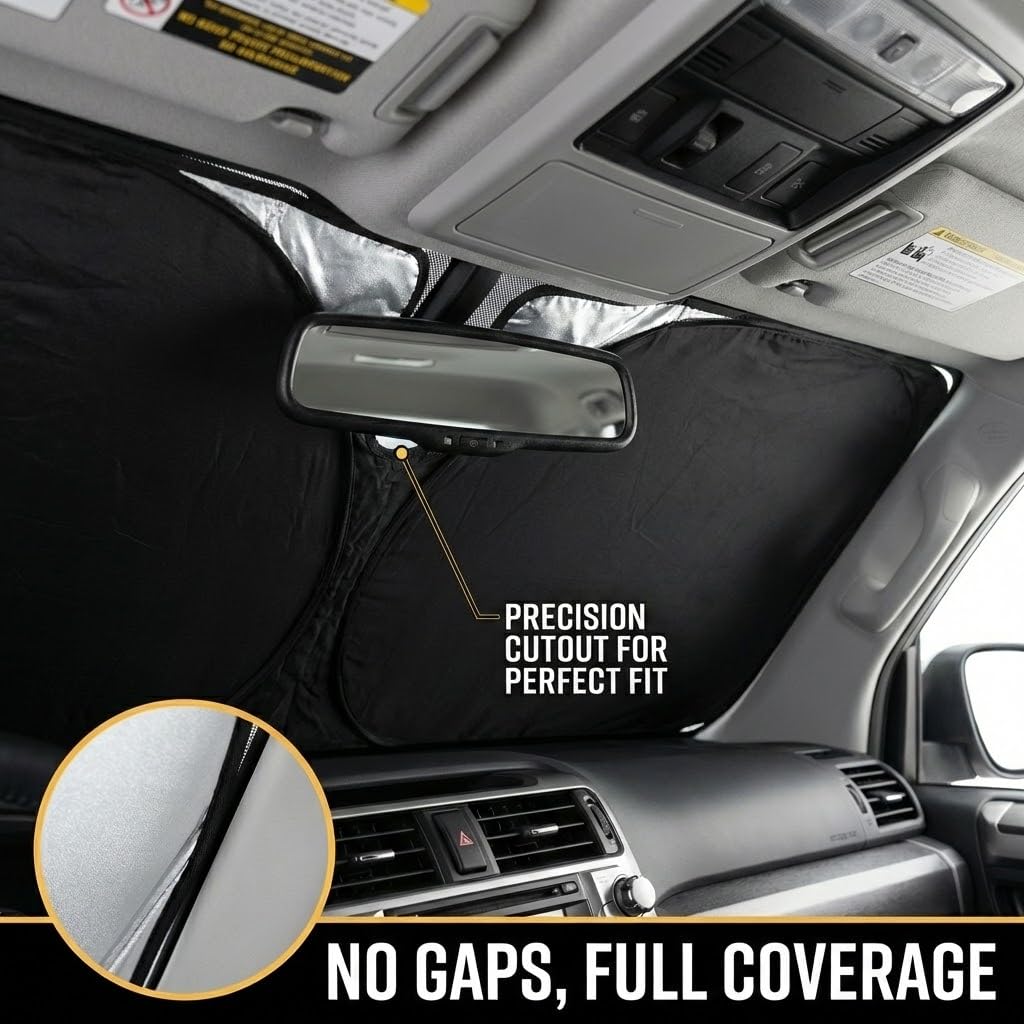 GLSBRCAO Q5 sun shade foldable design for easy storage.
