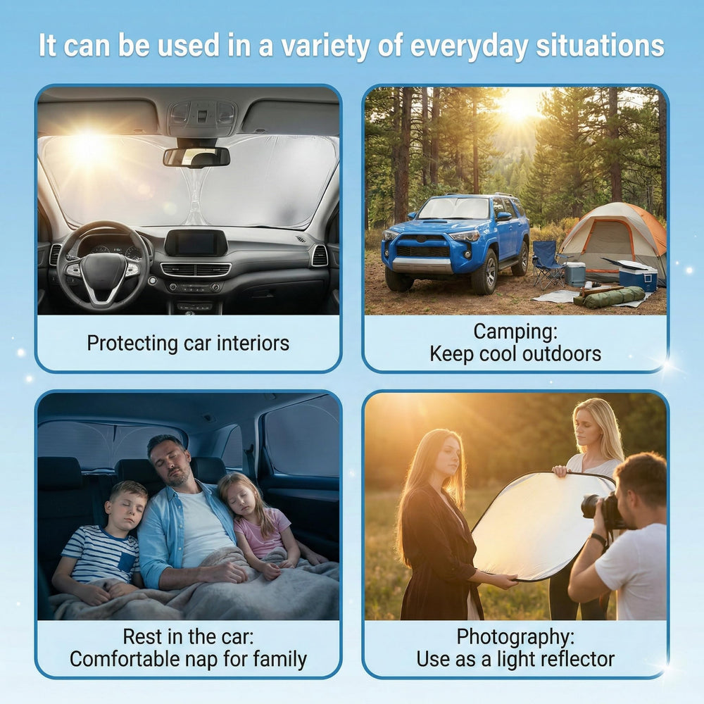 GLSBRCAO privacy-enhanced shade obscures interior when parked.