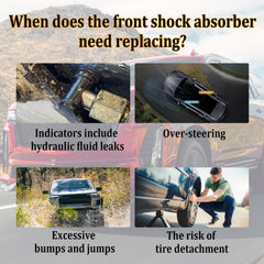 Gluebar durable front suspension struts with steel construction for longevity